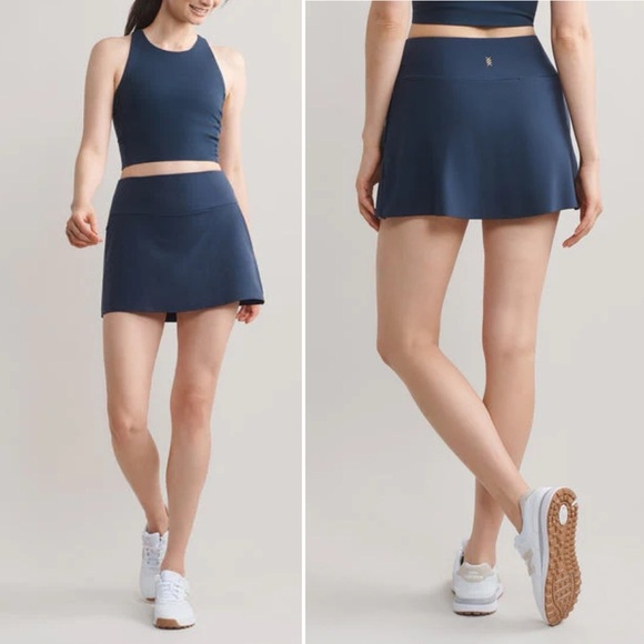 RHONE Pants - Rhone Course to Court Skirt Skort Large Blue Golf Tennis Pickleball Performance